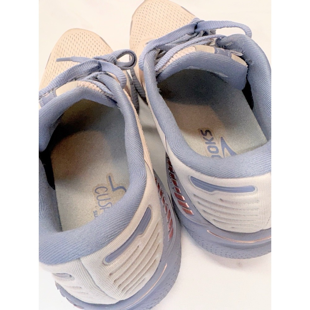 Brooks Adrenaline GTS 22 Shoes Women's Beige Blue Running Sneakers Size 9 - Picture 11 of 16